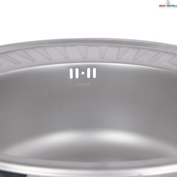 Кухонна мийка Brinex 5745 0,8 мм Satin (BRIN5745SAT08) SD00054088 фото