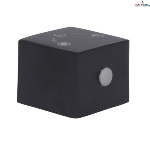 Ручка Qtap (25,7x32x32) для душової системи прихованого монтажу на два споживача Gemini Gunmetal Black PVD QTGEM257323250062 SD00056186 фото