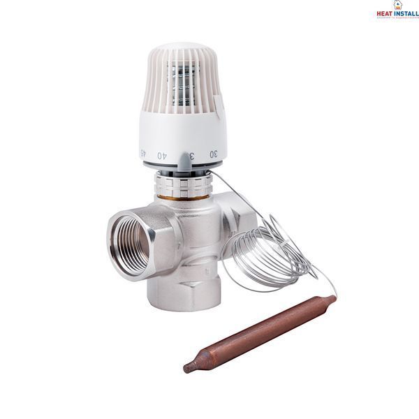 Кран змішувальний триходовий Thermo Alliance Standart 1" М30х1,5 з термоголовкою SF362W25 SD00039030 фото