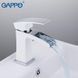 Змішувач для умивальника GAPPO G1007-30, білий/хром 1033996 фото 2