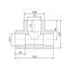 Трійник PPR Blue Ocean 110х75х110 редукційний SD00009237 фото 2