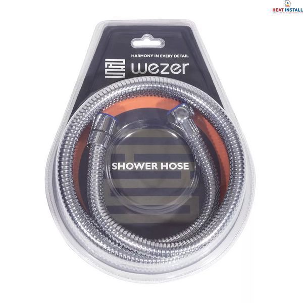 Душовий шланг WEZER WKR-008-150, 150 см, хром 1046293 фото