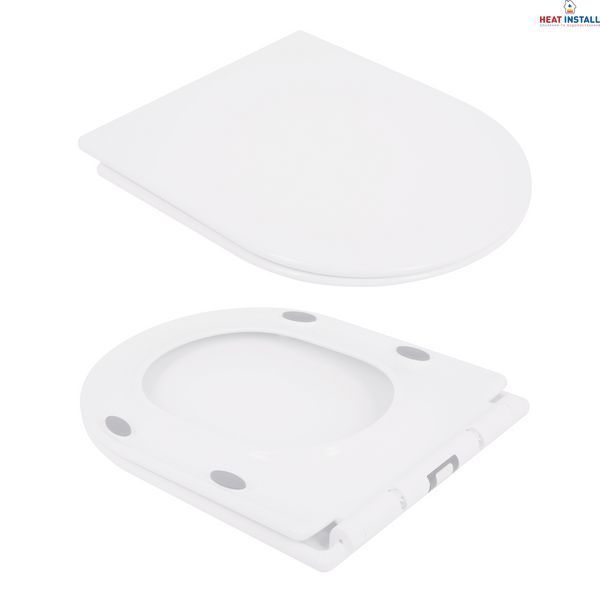 Унітаз-компакт Qtap Presto безобідковий з сідінням Soft-close QT24221217AW SD00045982 фото