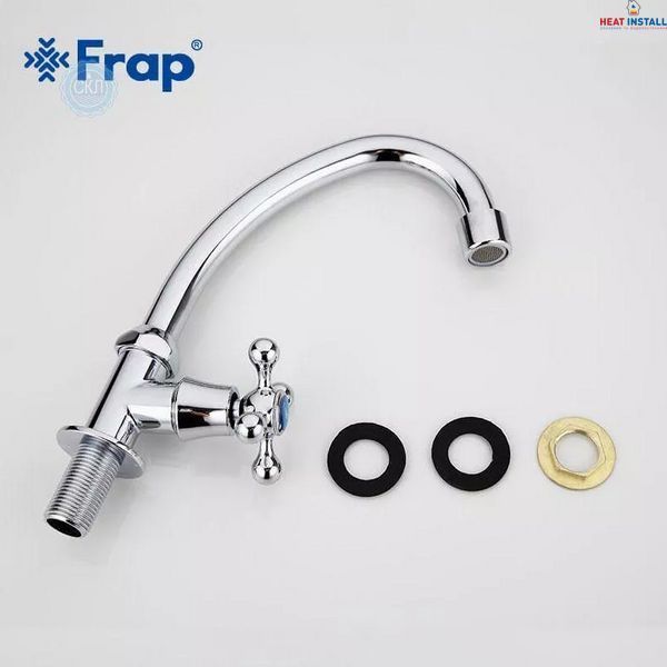 Монокран для кухні Frap F4108, хром 1033745 фото