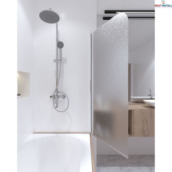 Штора на ванну Qtap Standard CRM407513APR скло Pear 6 мм, 75х140 см, права SD00039719 фото