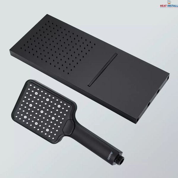 G7107-76 душ. система вбуд. 4х функц. одноваж. лат. &Oslash;35 (чорний)  1047251 фото