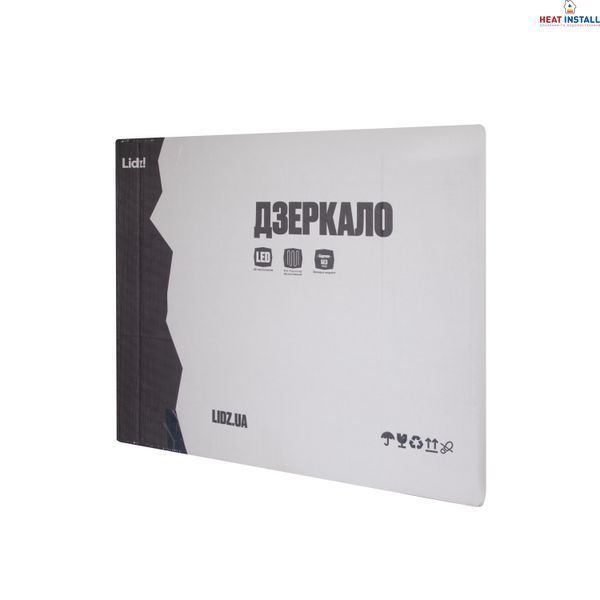 Дзеркало Lidz Orion (OR2) 700х800 з LED-підсвічуванням Touch, з антизапотіванням, з димером, рег. яскравості LDOR70080049293 SD00055417 фото