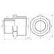 Ніпель редукційний Thermo Alliance Forte 3/4"х1/2" хром SF359H2015 SD00002598 фото 2