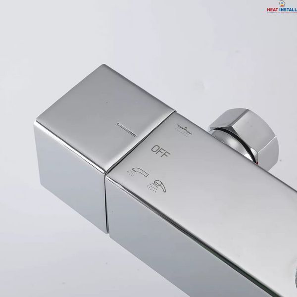 Душова система з термостатом GAPPO G2418-40, вилив перемикач на лійку, хром 1043365 фото