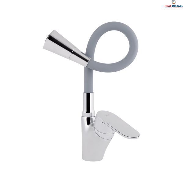 Змішувач для кухні Lidz Tani 007F3 з гнучким виливом (k40) LDTAN007F3GCR31869 Chrome/Grey SD00037970 фото
