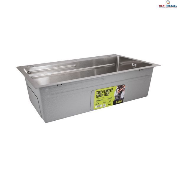 Мийка для кухні інтегрована Lidz Handmade H7545 Brushed Steel 3,0/1,0 мм LDH7545BRU49457 SD00055581 фото