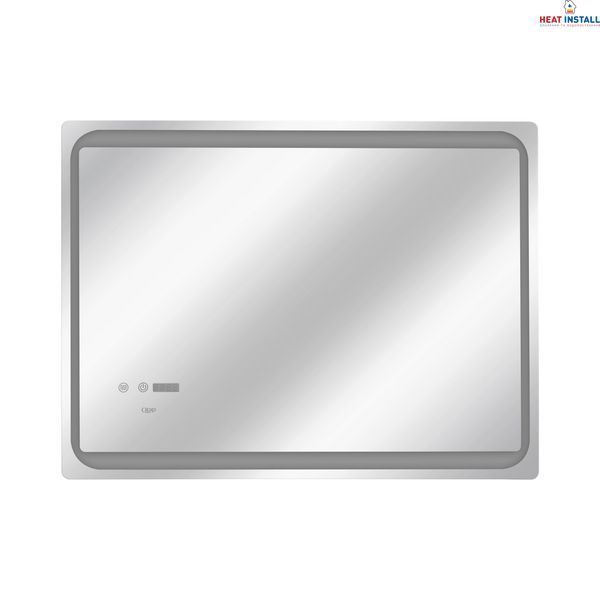 Дзеркало Qtap Mideya 800х600 з LED-підсвічуванням Touch, з антизапотіванням, з годинником, димером QT2078NCF8060W SD00051755 фото