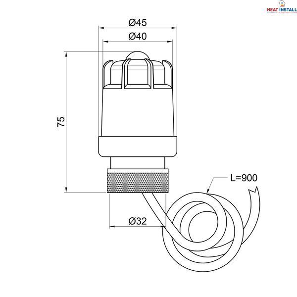 Сервоповід Thermo Alliance Standart M30x1,5 SD347 SD00021415 фото