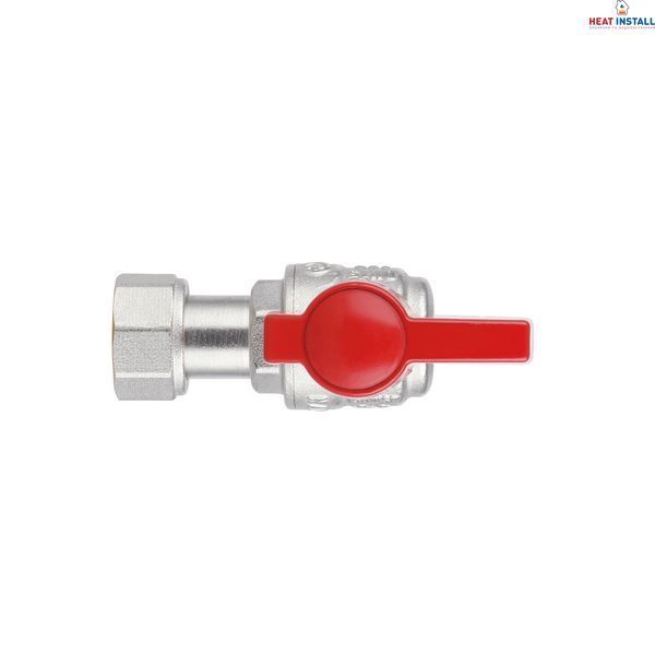 Кран кульовий Thermo Alliance Standart 1/2"ВВ кутовий, PN40, з накидною гайкою TAS223W15 SD00054689 фото