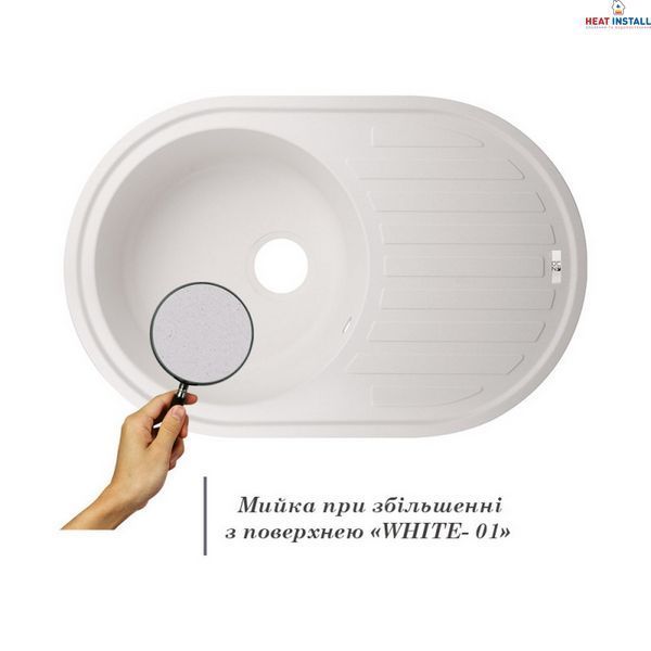 Кухонна мийка Lidz 780x500/200 WHI-01 (LIDZWHI10780500200) SD00039798 фото