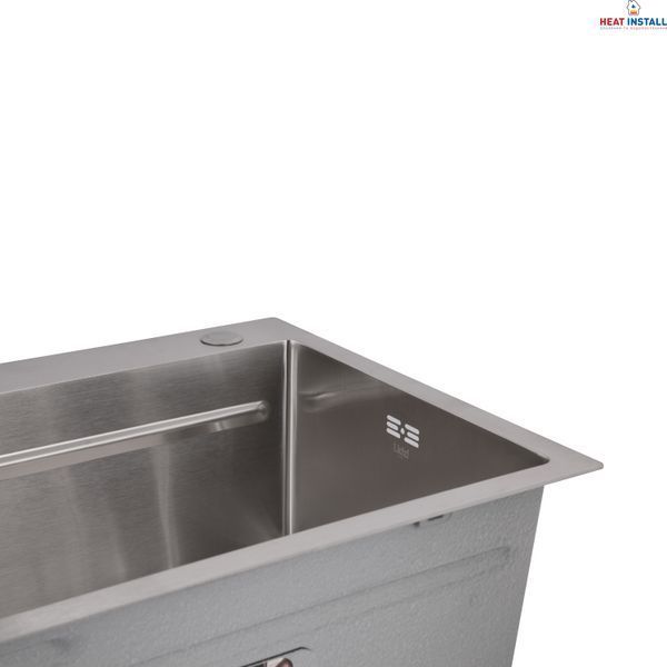 Мийка для кухні інтегрована Lidz Handmade H7545 Brushed Steel 3,0/1,0 мм LDH7545BRU49457 SD00055581 фото
