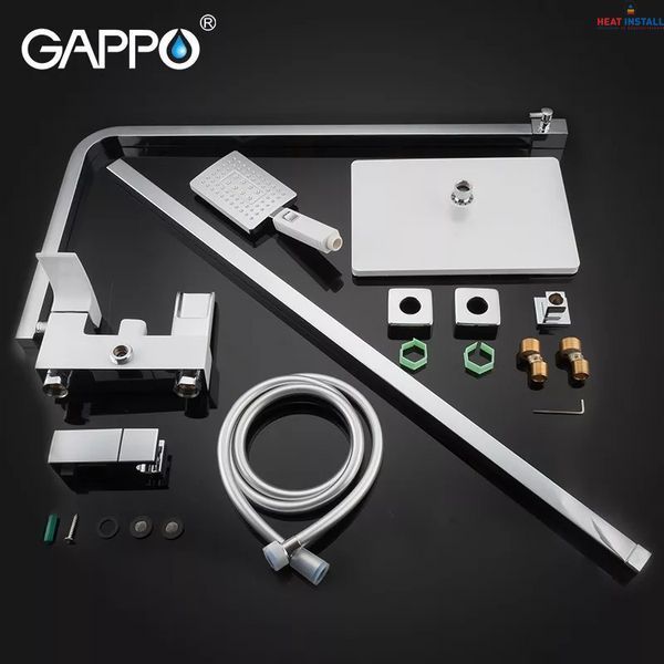 Душова система GAPPO G2407-30, білий/хром 1034059 фото