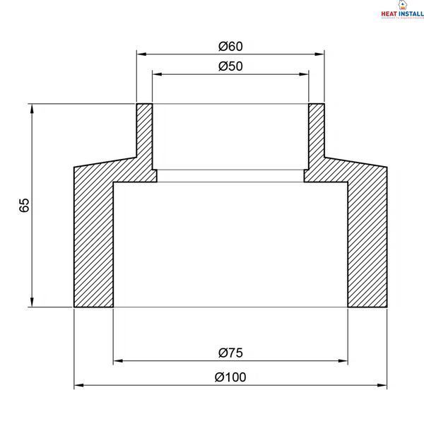 Муфта PPR Thermo Alliance 75х50 SD00029319 фото