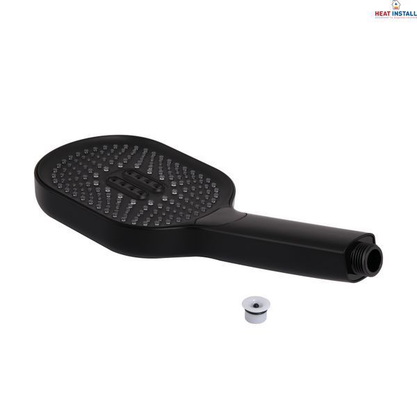 Лійка для ручного душу Qtap Rucni 140*110 мм QTRUC125BLM45961 Black Matt SD00052085 фото