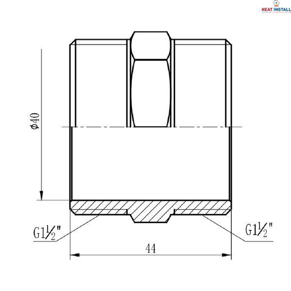 Ніпель Thermo Alliance Forte 1&nbsp;1/2" SF35840 SD00002574 фото