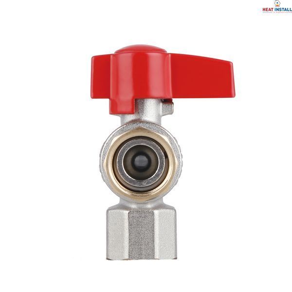 Кран кульовий Thermo Alliance Standart 1/2"ВВ кутовий, PN40, з накидною гайкою TAS223W15 SD00054689 фото