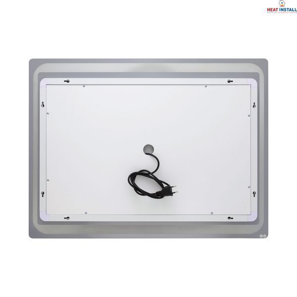 Дзеркало Qtap Mideya 800х600 з LED-підсвічуванням Touch, з антизапотіванням, з годинником, димером QT2078NCF8060W SD00051755 фото