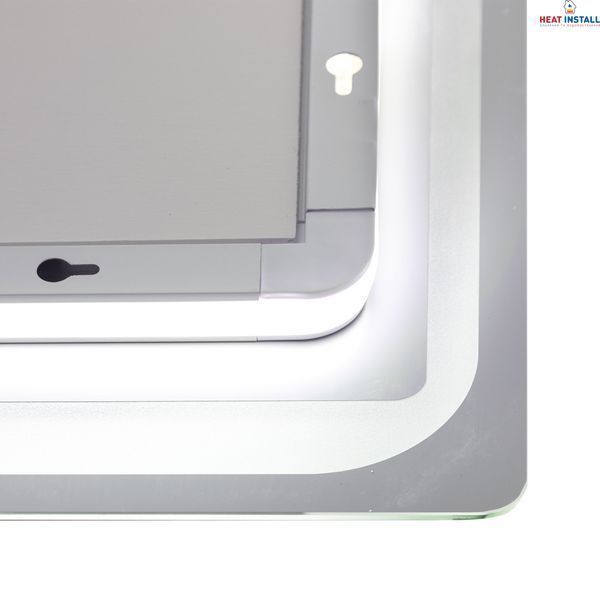 Дзеркало Qtap Mideya 800х600 з LED-підсвічуванням Touch, з антизапотіванням, з годинником, димером QT2078NCF8060W SD00051755 фото