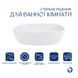 Комплект Qtap Cardinal: Раковина накладна 600x380x140 мм, White, овальна + Донний клапан Pop-up PU02 SD00054589 фото 2