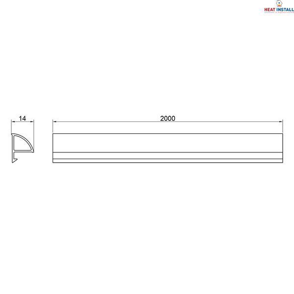 Декоративна планка для піддона та ванни Qtap Water cover WHI60201401 SD00046531 фото