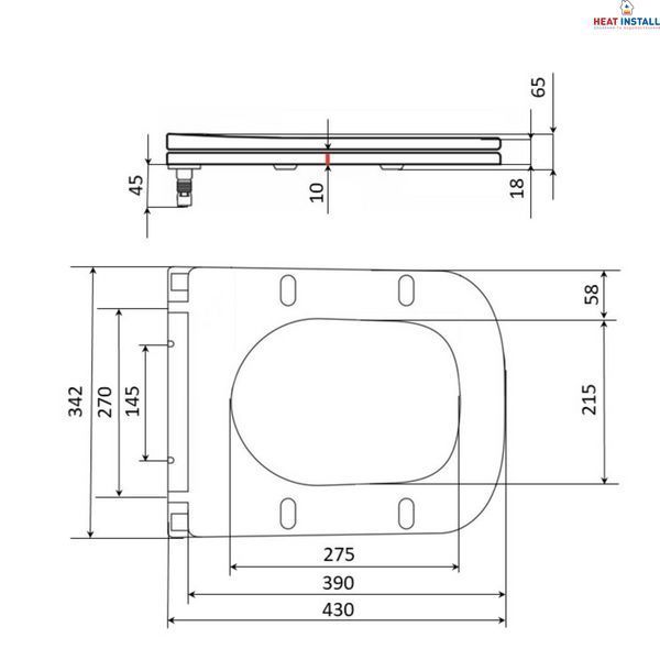 Сидіння для унітаза Qtap (Tern) з мікроліфтом Slim QT99HY2238W SD00046072 фото
