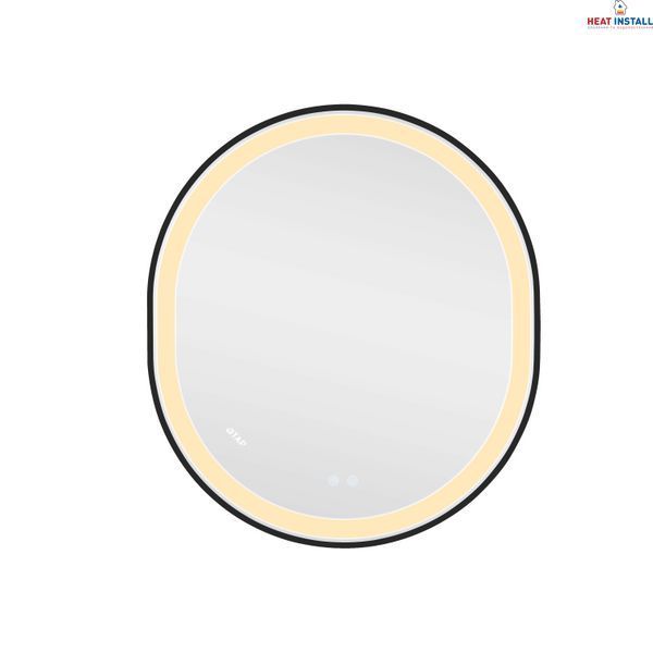 Дзеркало Qtap Gemini 800х700 з LED-підсвічуванням Touch, з антизапотіванням, з димером, рег. темп. кольору (3000-6500K) Reverse QT2578R8072B SD00052319 фото