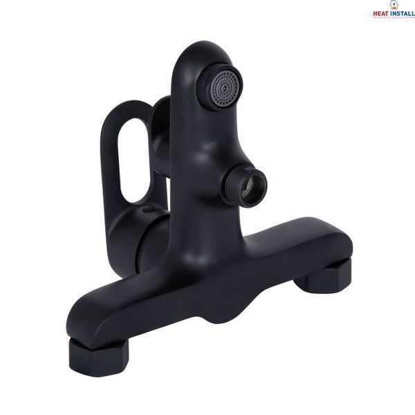 Змішувач для ванни Lidz Latwa 006 (з душовим гарнітуром) (k35) LDLAT006BLA45419 Black SD00051543 фото