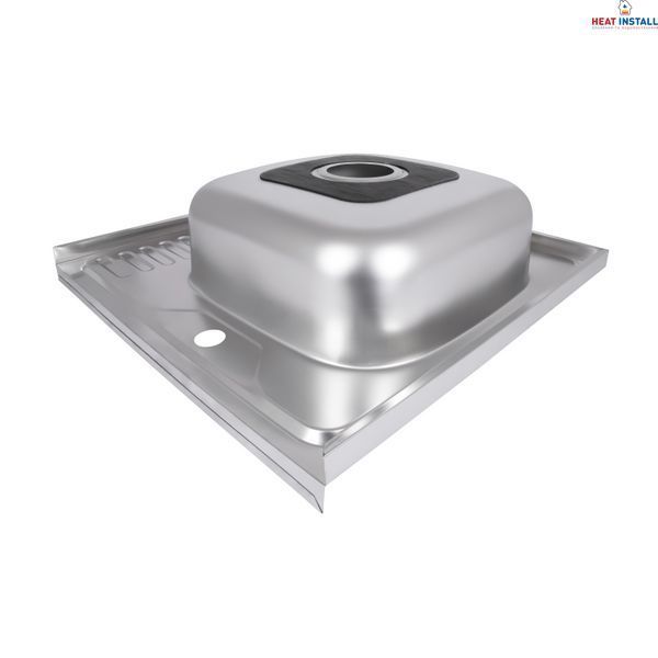 Кухонна мийка Brinex 6060-R 0,6 мм Satin (BRIN6060RSAT06) SD00054107 фото