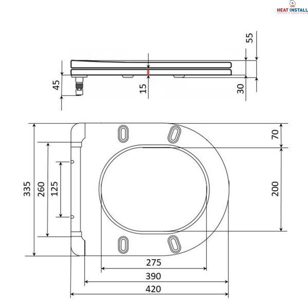 Сидіння для унітаза Qtap Presto з мікроліфтом Slim QT26991217AW SD00049379 фото