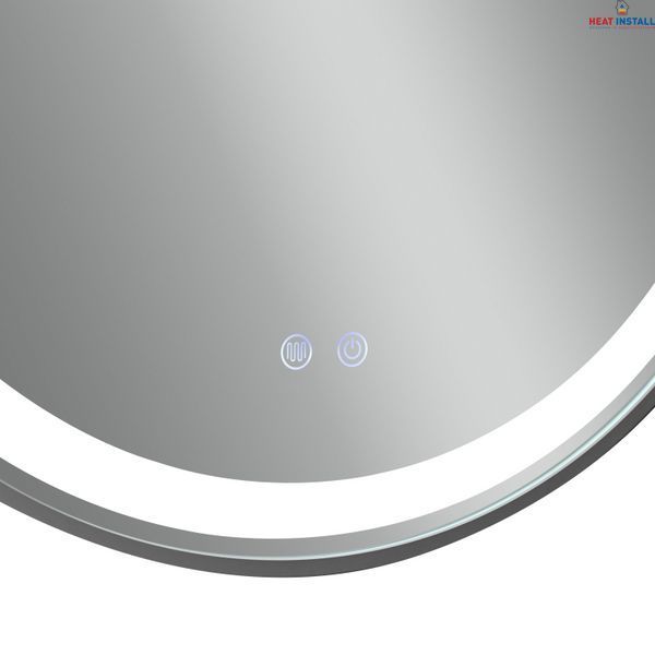 Дзеркало Qtap Gemini 800х700 з LED-підсвічуванням Touch, з антизапотіванням, з димером, рег. темп. кольору (3000-6500K) Reverse QT2578R8072B SD00052319 фото