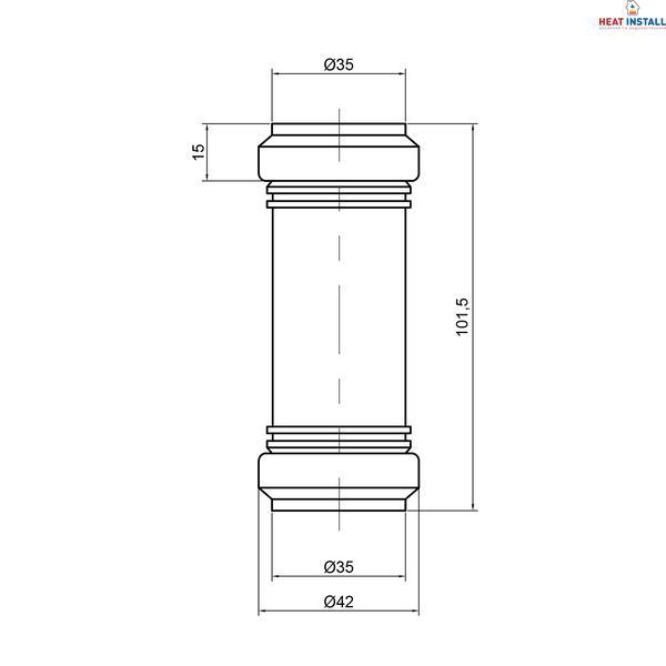 Муфта PPR каналізаційна TA Sewage 32 SD00034573 фото