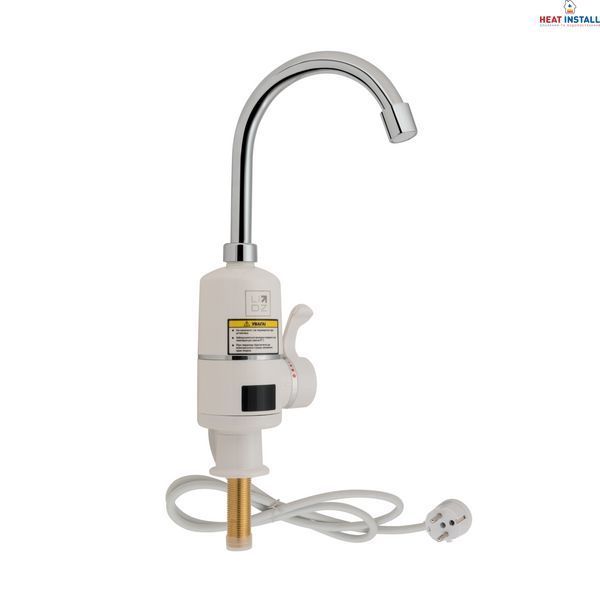 Проточний кран-водонагрівач кухонний для кухні Lidz Warm 056 LDWAR056WCR24984 White / Chrome SD00031081 фото
