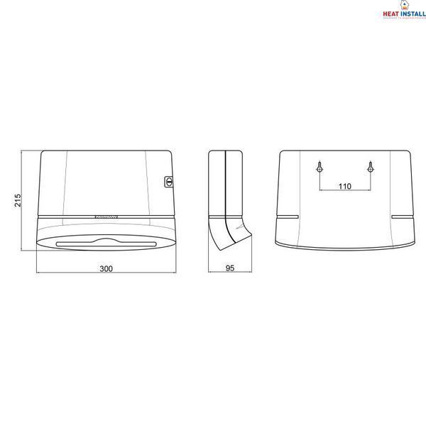 Тримач для паперових рушників Qtap Pohodli 300 мм QTDR600WP White (Drž&aacute;k) SD00042873 фото