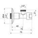 Кран приладовий буксовий Icma 1/2" кутовий №519 SD00005716 фото 2