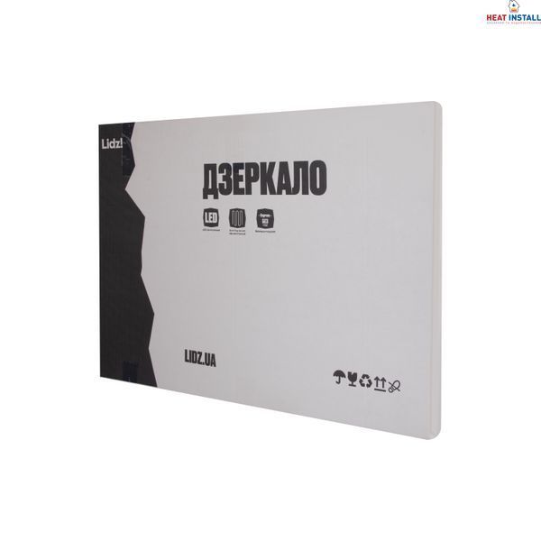 Дзеркало Lidz Orion (OR2) 800х600 з LED-підсвічуванням Touch, з антизапотіванням, з димером, рег. яскравості LDOR80060049294 SD00055418 фото