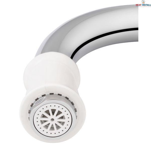 Проточний кран-водонагрівач кухонний для кухні Lidz Warm 058 LDWAR058WCR24985 White / Chrome SD00031082 фото