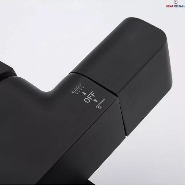 Душова система з термостатом GAPPO G2407-60 вилив - перемикач на лійку, 3-функції, чорний 1044595 фото