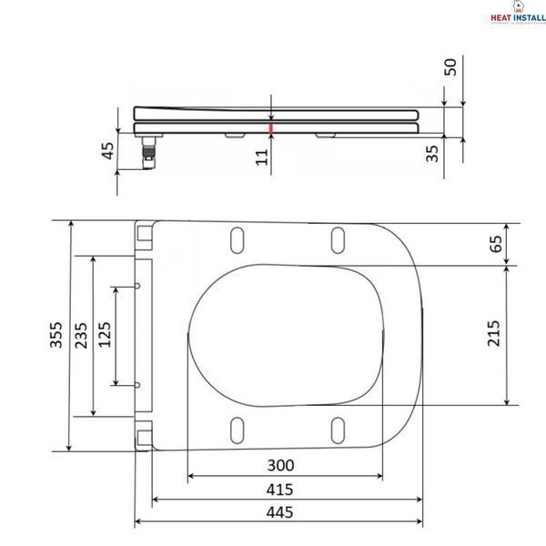 Сидіння для унітаза Qtap Kalao з мікроліфтом Slim QT08991213AW SD00049380 фото