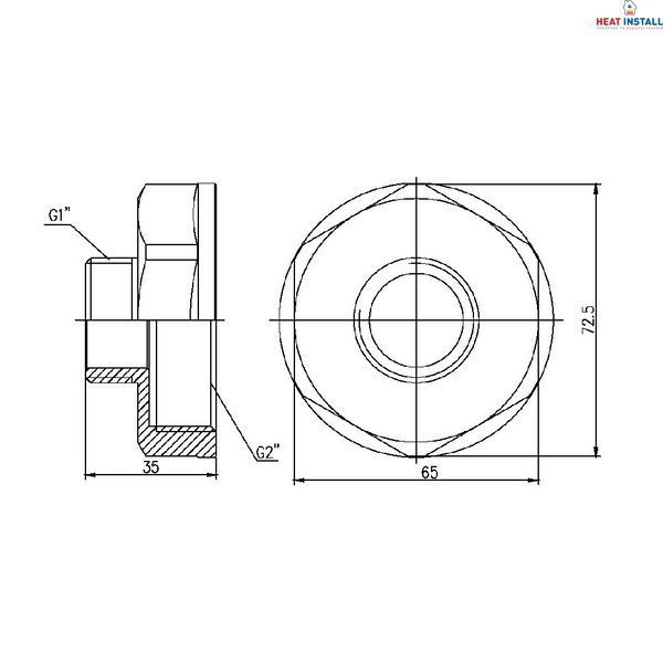 Перехід Thermo Alliance Forte 2"х1" ВЗ SF3605025 SD00002603 фото