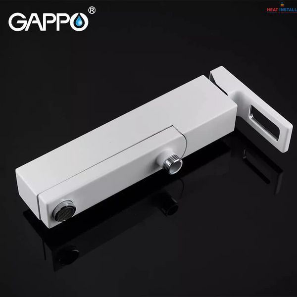 Змішувач для ванни GAPPO G3217-8, білий/хром 1033999 фото