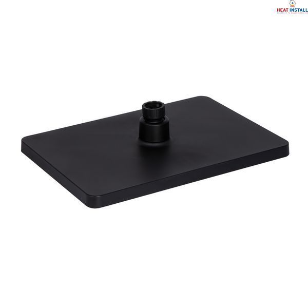 Лійка для верхнього душу Qtap Hlavova 280x190 мм прямокутна QTHLA107BLM45947 Black Matt SD00052071 фото