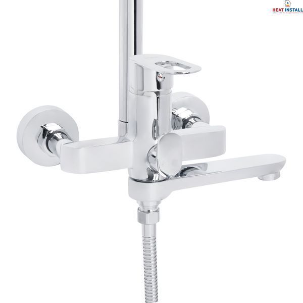 Душова система універсальна Lidz Latwa 1031 на три споживача (з виливом) (k35) Chrome LDLAT1031CRM48993 SD00055117 фото