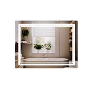 Дзеркало Qtap Cardinal (CA2) 1000х800 з LED-підсвічуванням Touch, з антизапотіванням, з димером, рег. темп. кольору (3000-6500K) QT0478C1008048455 SD00054579 фото