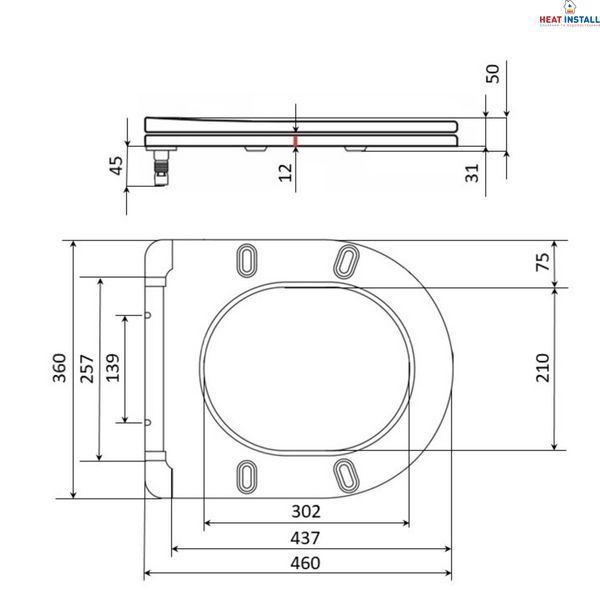 Сидіння для унітаза Qtap (Robin, Scorpio) з мікроліфтом Slim QT99HY2049W SD00046077 фото