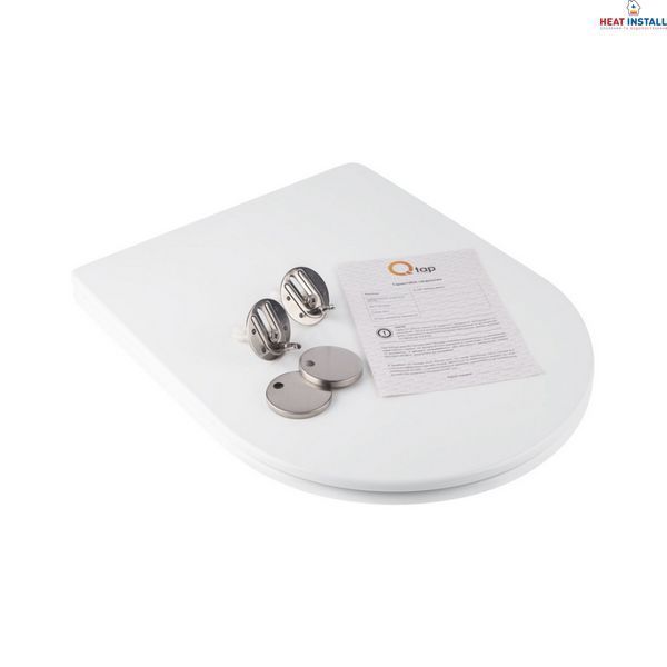 Сидіння для унітаза Qtap (Jay 520,640, Swan 520,640) з мікроліфтом Slim QT1699SC5176W SD00038757 фото